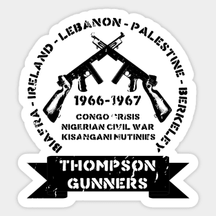 Thompson Gunners - Roland the Headless Thompson Gunner, Warren Zevon Vintage Sticker